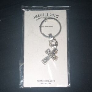 Jesus Christian Cross Keychain